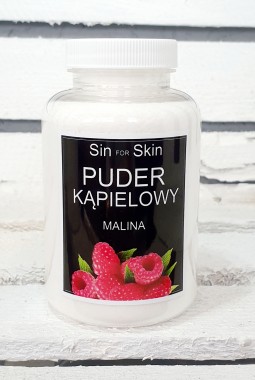 Musujący puder kąpielowy o zapachu maliny