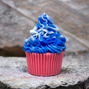 Mydło glicerynowe muffin duży o zapachu maliny
